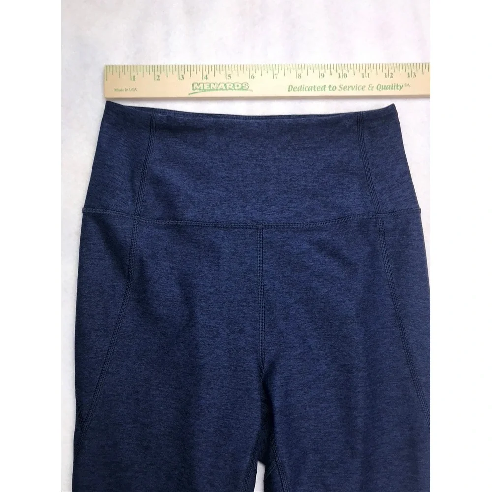 Outdoor Voices TechSweat High Waisted Leggings Navy Blue Heathered Womens‎ Small - Picture 4 of 8